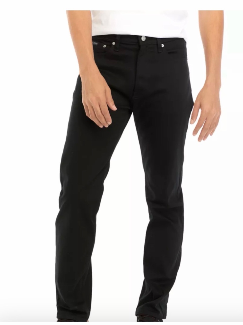 Calvin Klein Men’s Standard Straight Leg Jeans Black Size 40x30